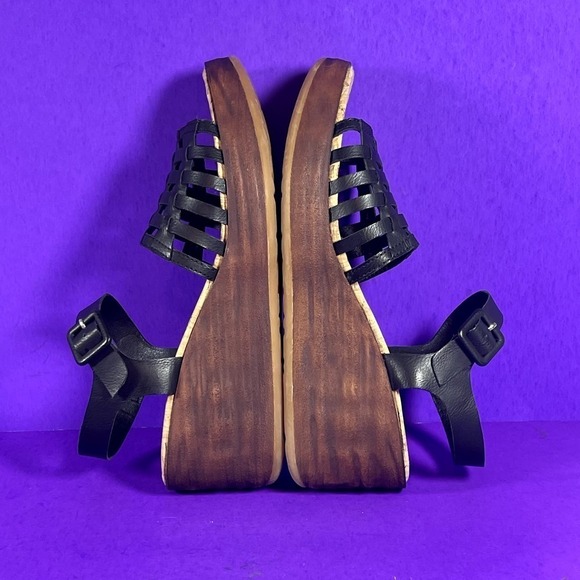 KORKS Women's Black Marley Wedge Sandals Shoe Size 11-NEW - Picture 7 of 10